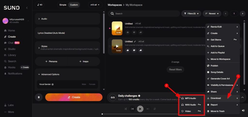 Download the Music File